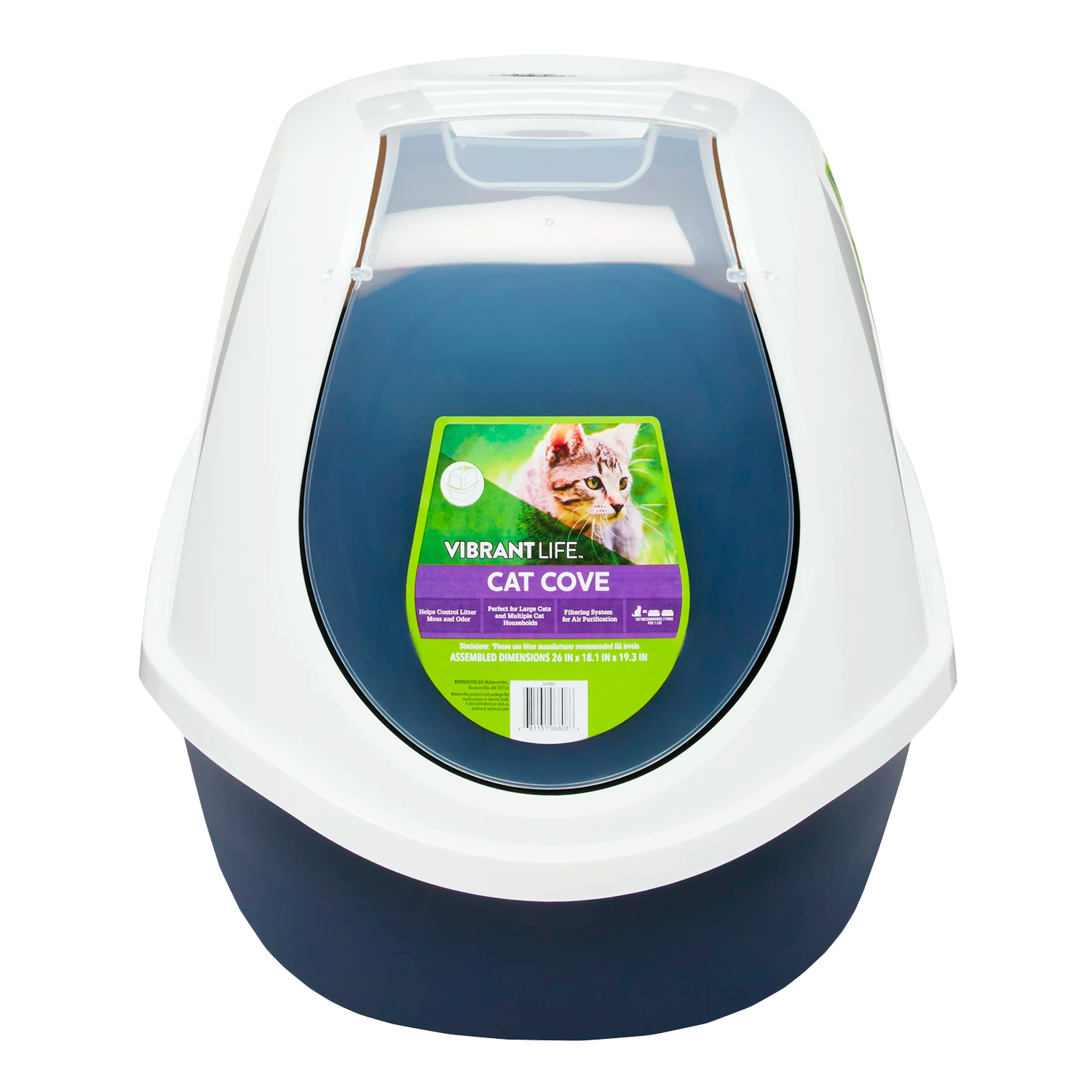 Vibrant Life Mega Smart Cat Cove Covered Litterbox