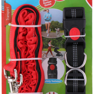 Rugalmas futó póráz övvel, 160-190 cm