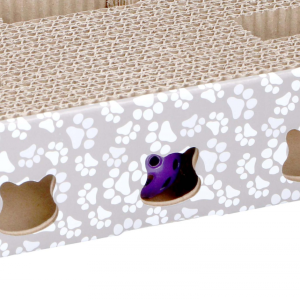 Macskajáték kaparókarton és játék 2 golyóval