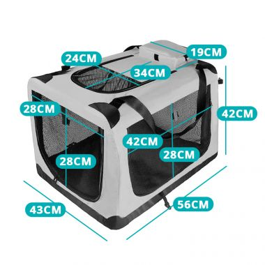 Összehajtható kisállathordozó tásk, M méret - Image 3